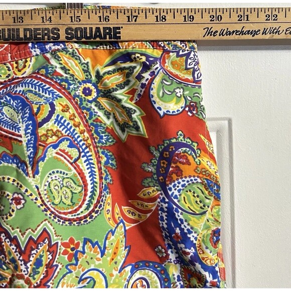 Polo Ralph Lauren Multicolor Paisley Swim Trunks Men’s XXL Drawstring Clean  - Picture 3 of 7
